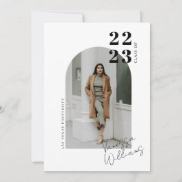 Modern Studentfest för minimalistisk bild Inbjudningar