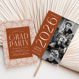 Modern Studentfest för rost 3-foto 2025 Inbjudningar