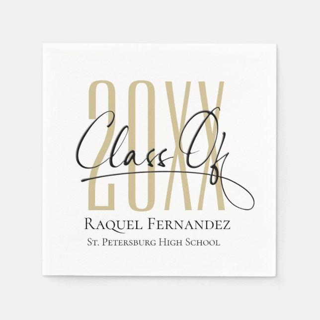 Modern Studentfest för skriptsamling Pappersservett (Framsidan)