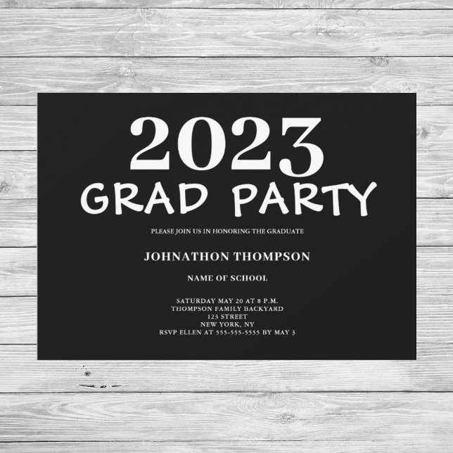 Modern Studentfest Inbjudningar (Skapare uppladdad)