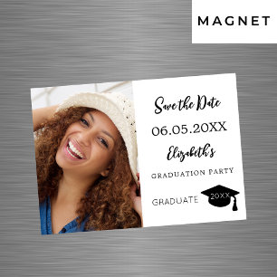 Modern Studentfest Spara datumkort Magnetisk Inbjudningskort