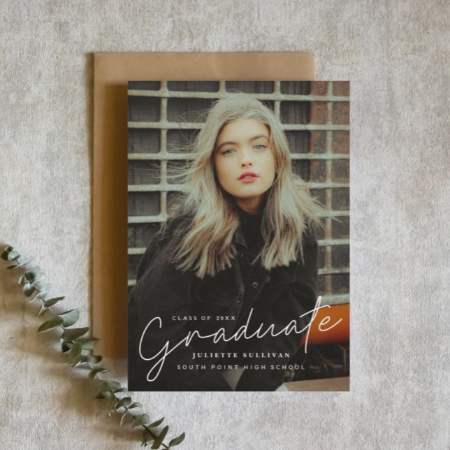 Modern Studentkort för enkel skriptfoto (Skapare uppladdad)