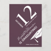 Modern Studentmössa sparar datumtypografi
