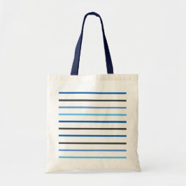 Modern Stylish Blue Stripes Custom Tygkasse