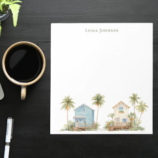 Modern Stylish Elegant Tropical Watercolor Anteckningsblock