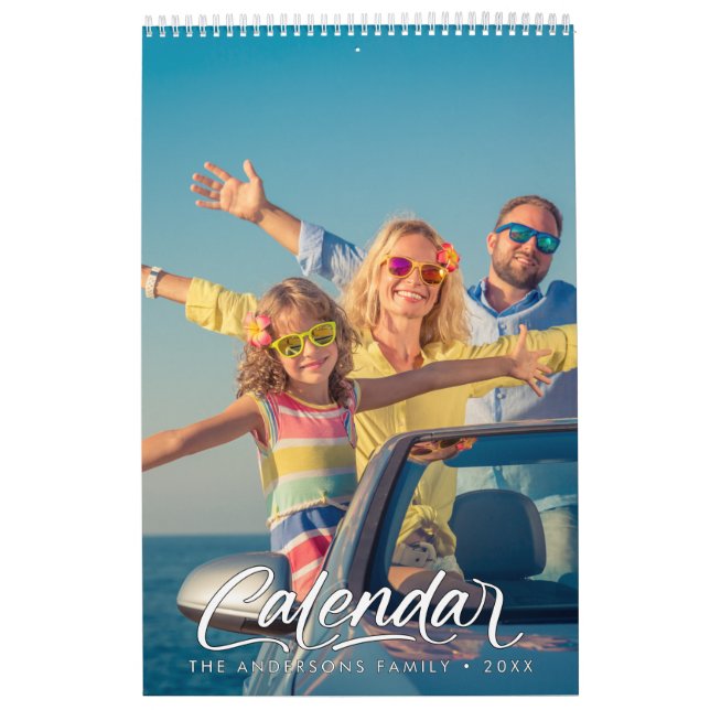 Modern Stylish Photo Family 2026 Calendar Kalender (Omslag)