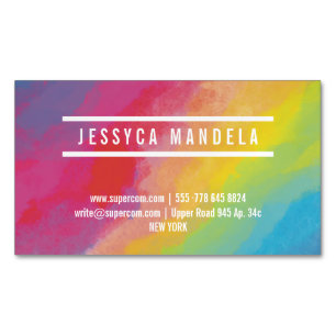 Modern Stylist Art Affärskort Magnet