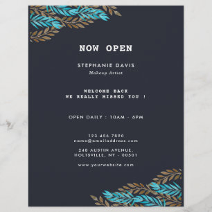 Modern Stylist Black Guld Business Reklamblad