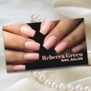Modern Stylist Manicurist Nail Artist Nail Salon Visitkort