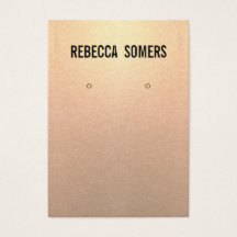 Modern subtle Ro Guld Earring Visning Card