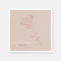 Modern subtle Rosa Bröllop