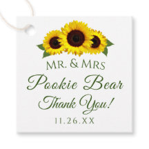 Modern Sunblommor Bröllop Guest