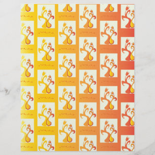 Modern Sunny gult Tulip illustration