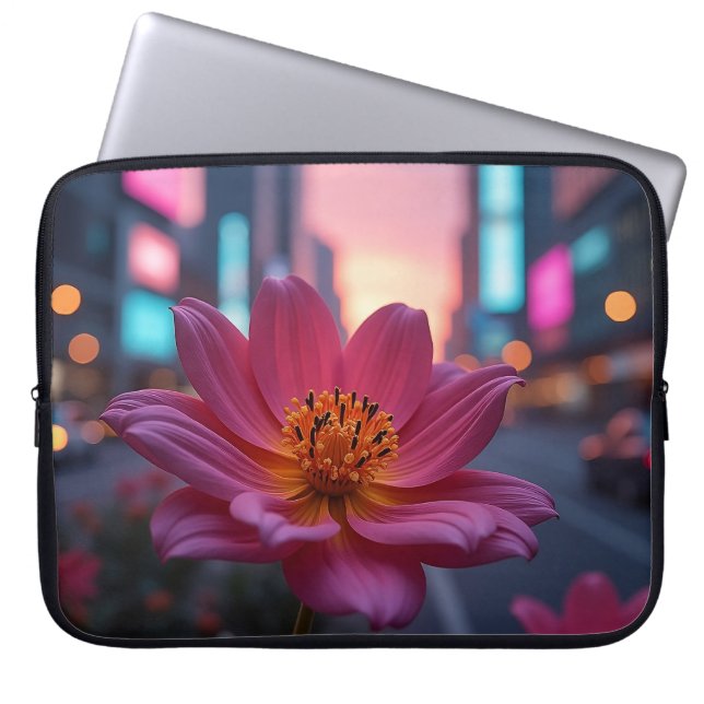 Modern Sunrise Bloom 15' Laptop Fodral (Framsidan)