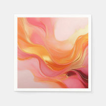 Modern Sunrise-Orangens Rosa och Guld