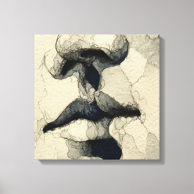 Modern Surreal Porträtt | Fragmenterad Bindning (d Canvastryck (Framsida)