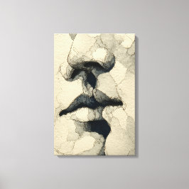 Modern Surreal Porträtt | Fragmenterad Bindning (d Canvastryck
