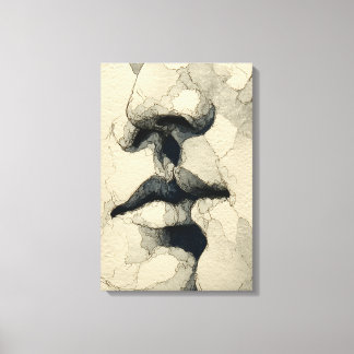 Modern Surreal Porträtt | Fragmenterad Bindning (d Canvastryck