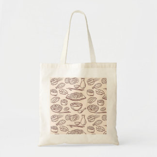 modern sushi till shopping bag tygkasse