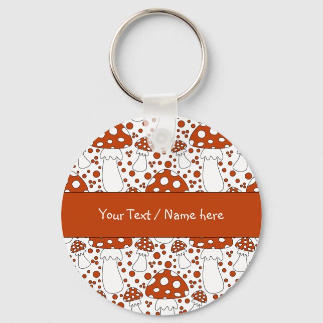 Modern svampdesign nyckelring (Framsida)