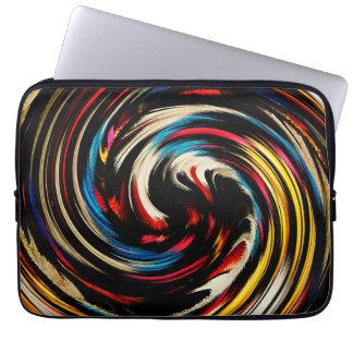 Modern Svängande Abstrakt Konst #23 Laptop Sleeve