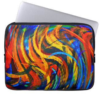 Modern Svängig Abstrakt Konst #11 Laptop Sleeve