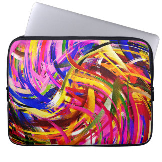 Modern Svängig Abstrakt Konst #21 Laptop Sleeve