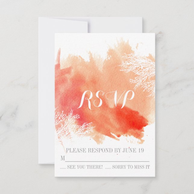 Modern svar på bröllop OSA av vattenfärgkorv (Framsida)