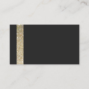 Modern svart Affärskort OSA med guld Tilläggskort