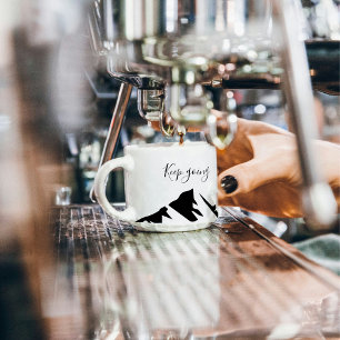 Modern svart Behålla - enkel Espressomugg