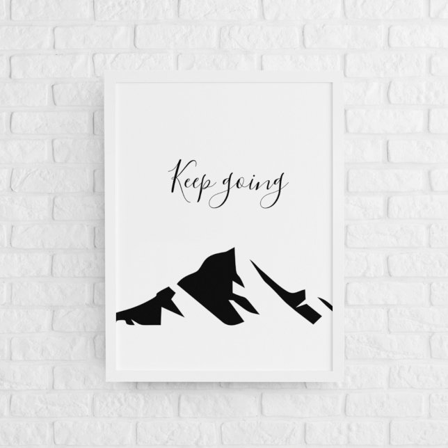 Modern svart Behålla - enkel Poster (Skapare uppladdad)