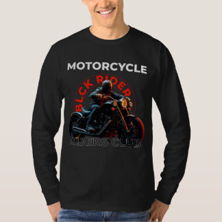 Modern svart biker i stil, närmare illustration t shirt