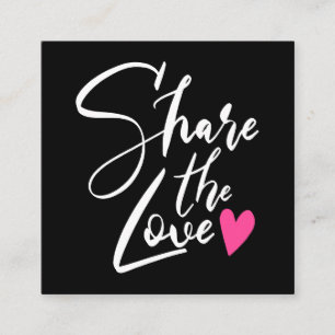 Modern svart coola  skripttypografin kärlek rabattkort