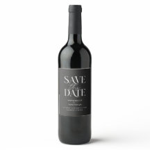 Modern svart elegant, minimalt skript bröllop