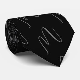 Modern Svart Elegant Skrift Slips