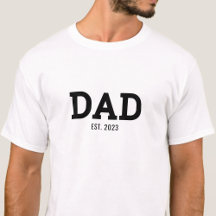Modern svart etablerad pappa t-shirt