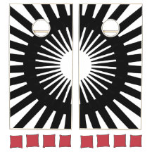 Modern svart geometrisk sol