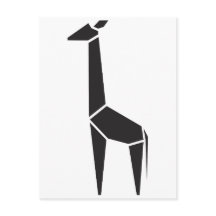 Modern svart giraffsymbol