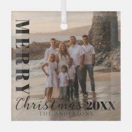 Modern svart God jul-skript - foto Julgransdekoration