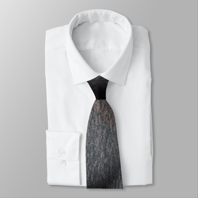 MODERN SVART GRÅ BLÅ SÖT NECK TIE Rmdesignflo55 Slips (Bunden)