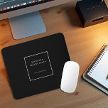 Modern svart grått-professionell musmatta<br><div class="desc">Modern svart grått-kampanjad professionell Mouse Pad. Lägg till din egen namn och webbplats för att anpassa dig.</div>
