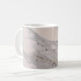 Modern svart grått rosa marmor mönster kaffemugg