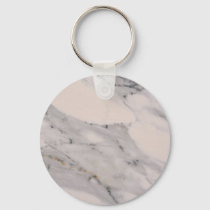 Modern svart grått rosa marmor mönster nyckelring