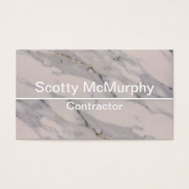 Modern svart grått rosa marmor mönster visitkort