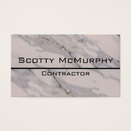 Modern svart grått rosa marmor mönster visitkort