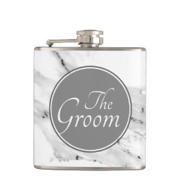 Modern svart grått, vit marmor mönster fickplunta