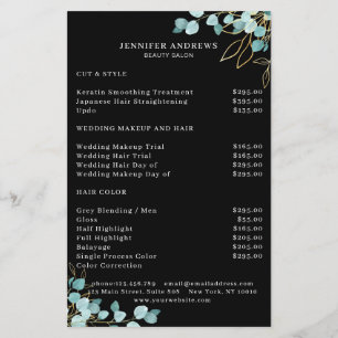 Modern, svart, grön Flyer