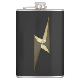 Modern svart Guld-åblixtsymbol Fickplunta