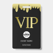 Modern svart guld VIP-företagets logotyp