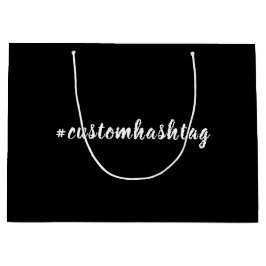 Modern svart Hashtag-skriftdesign